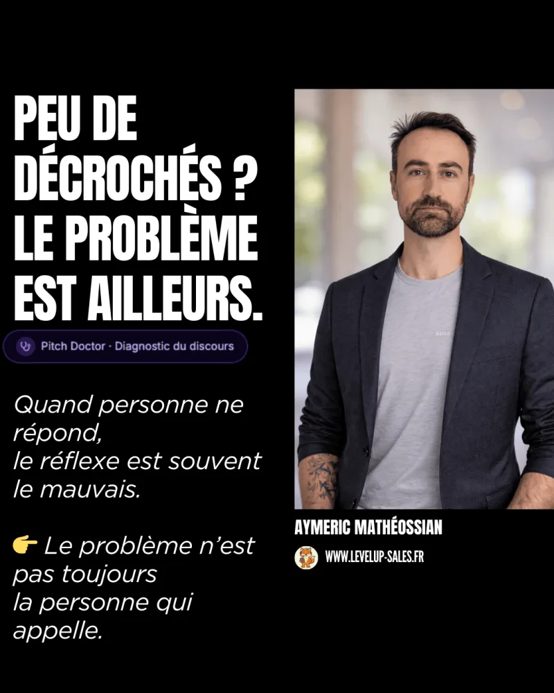 Peu de décrochés : le problème est ailleurs